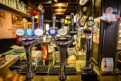 Selections of beers on tap.