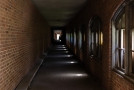Hallway between buildings