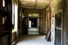 Hallway - to the left was the courtyard. To the right were halls with various rooms.