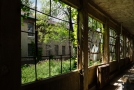 The hallways were like ells leading off from a main part of the building. The window side faced another ell. The outer side faced the Hudson River