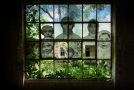 Artist depiction of immigrant "faces". I spent some time taking in all that is present in this image.